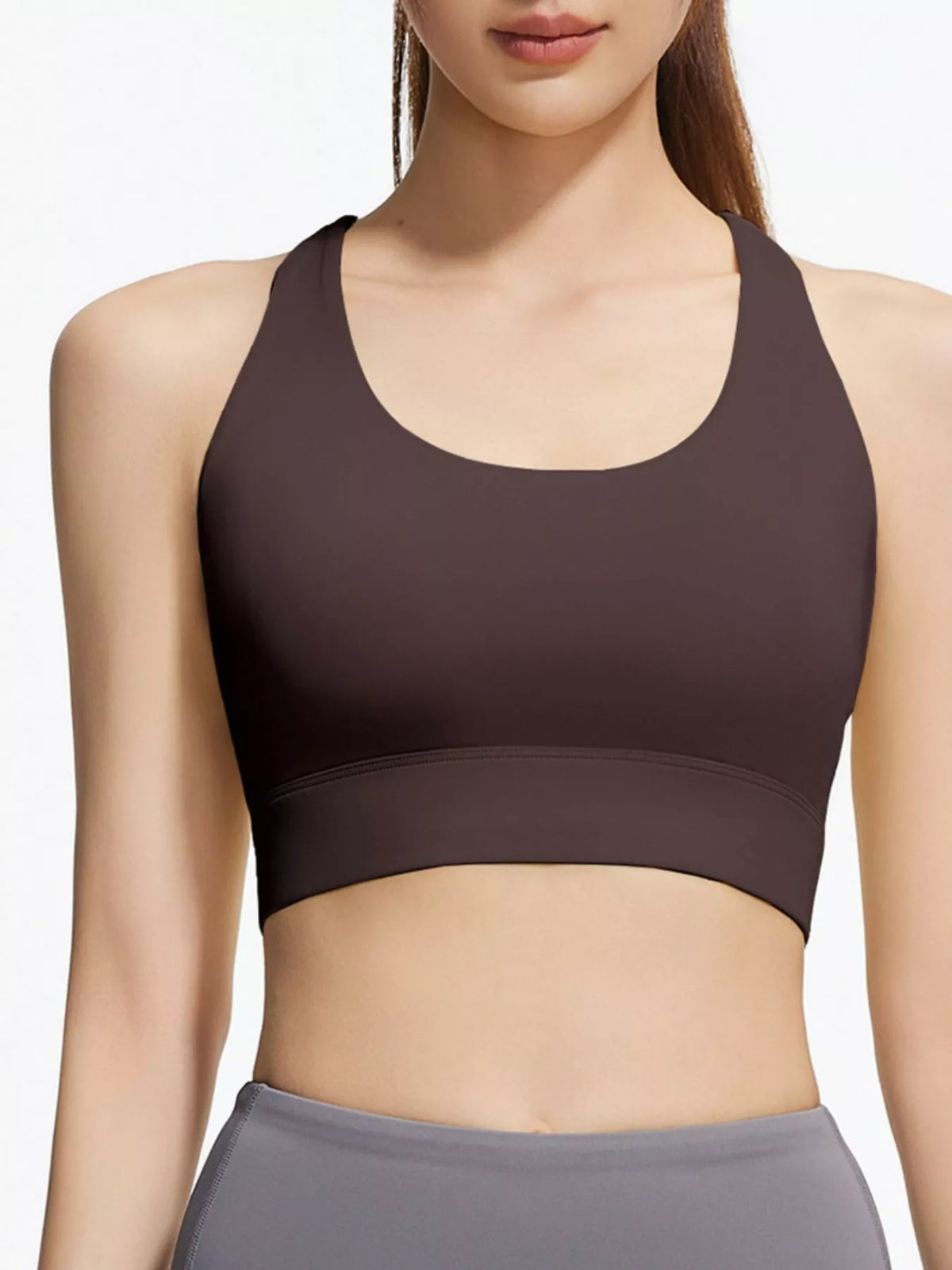Scoop Neck Active Bra - Lilixa.store