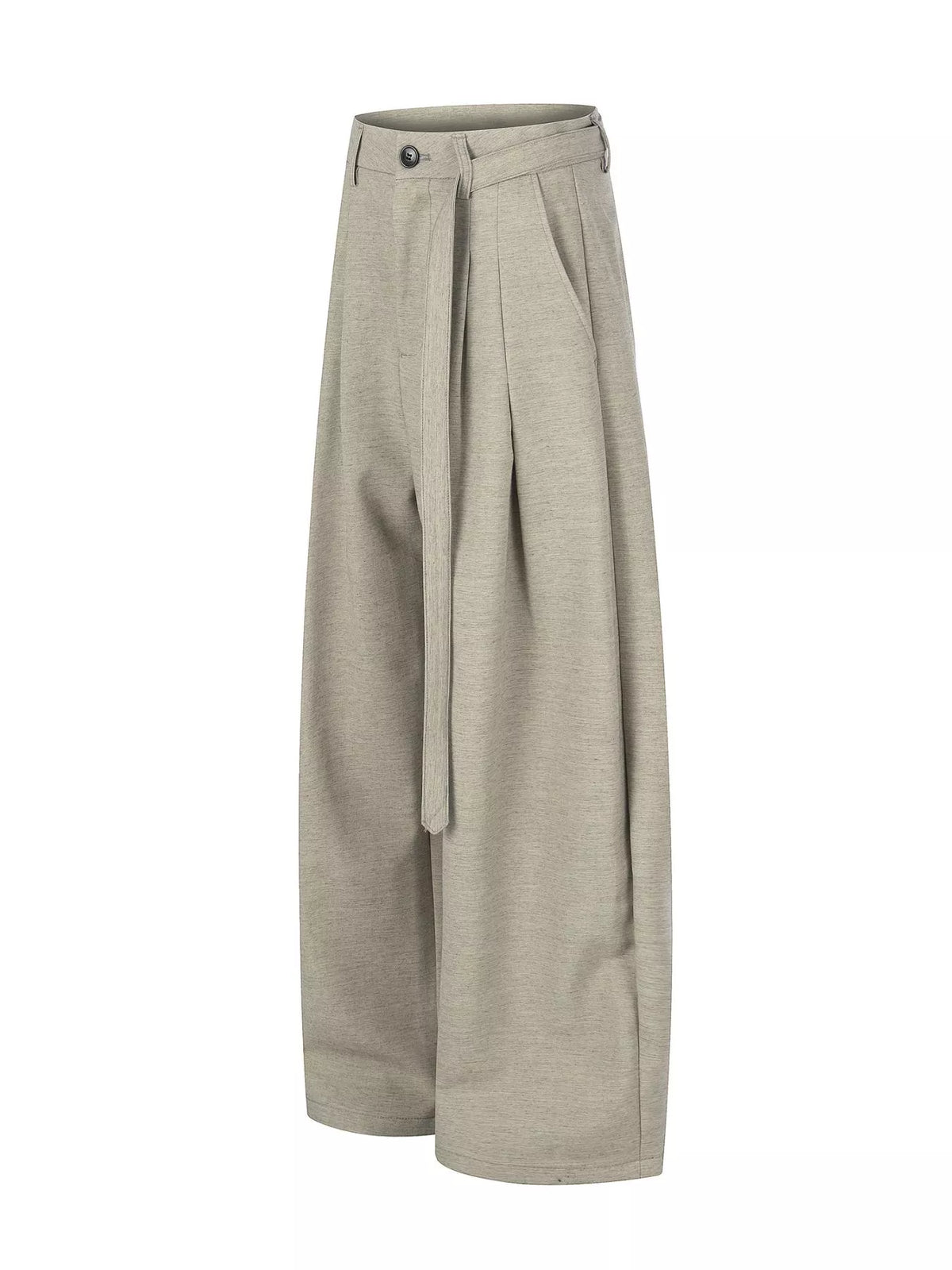 Men's Wide-Leg Pleated Pants
