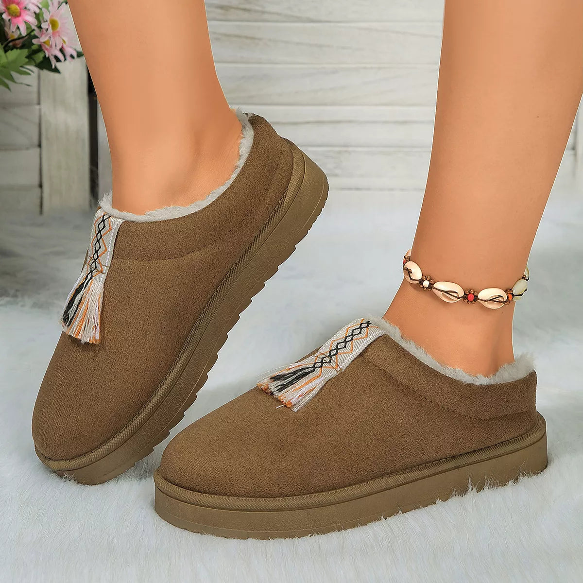 Round Toe Platform Slippers - Lilixa.store