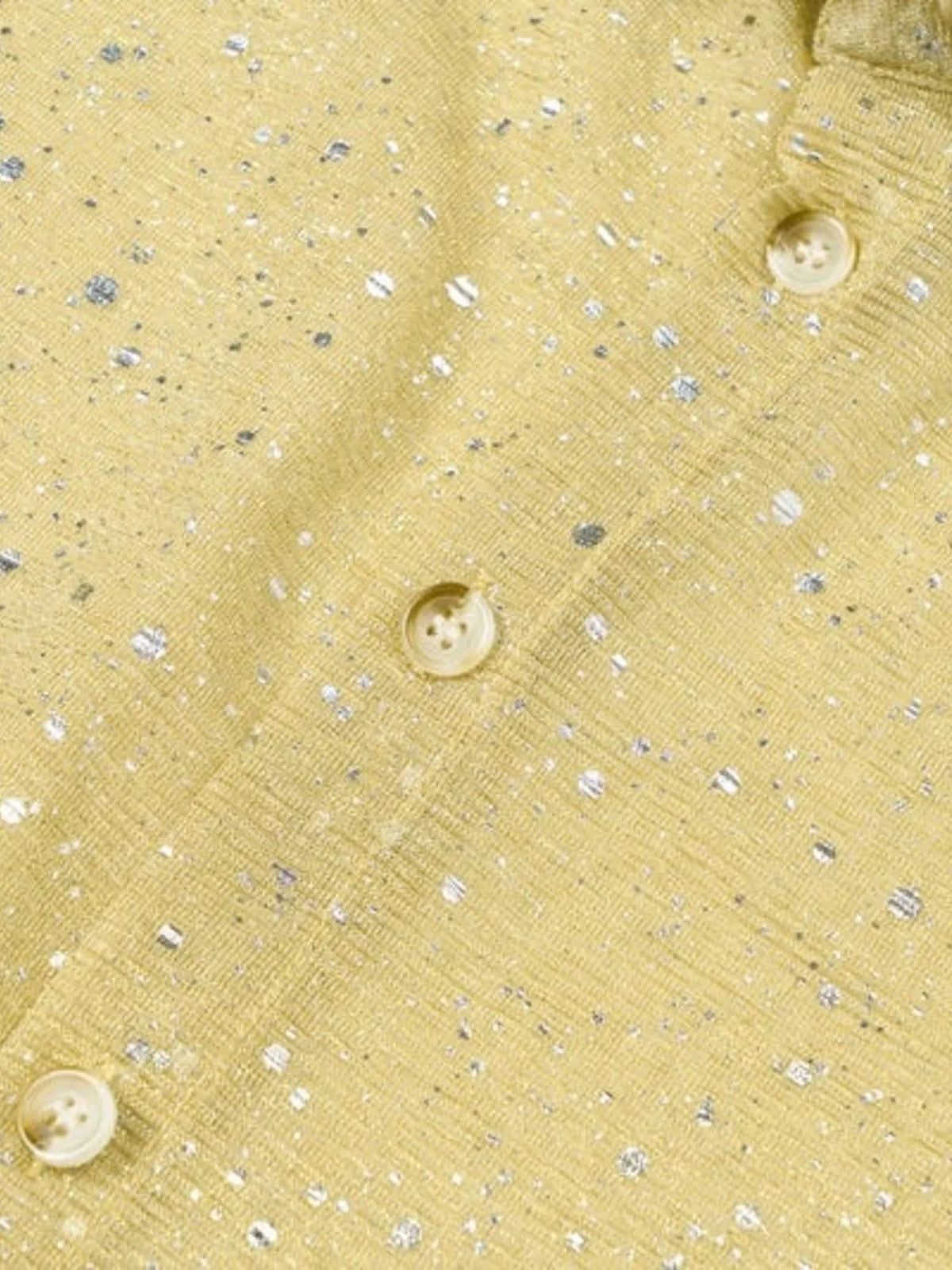 Men's Glitter Button Up Long Sleeve Shirt - Lilixa.store