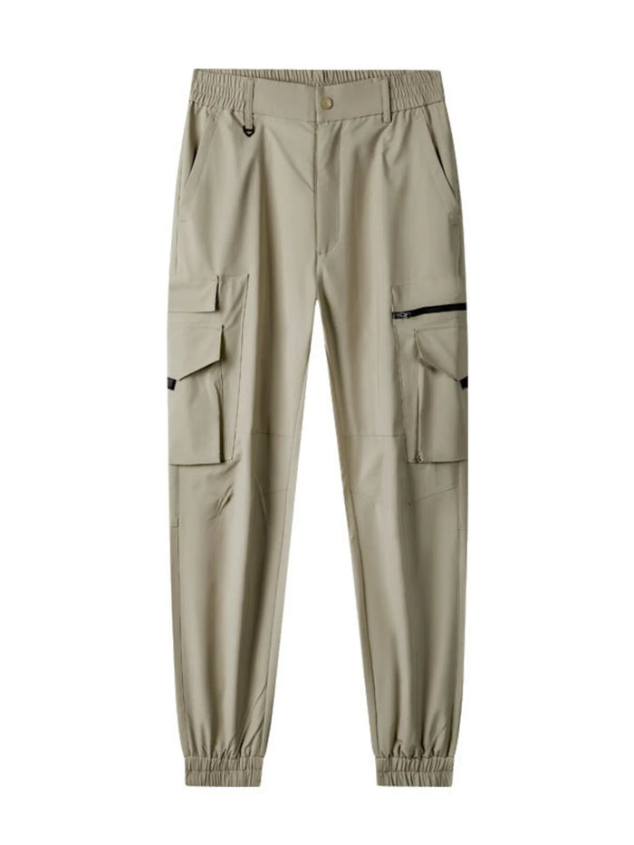 Men's Plus Size Lightweight Cargo Pants in Khaki