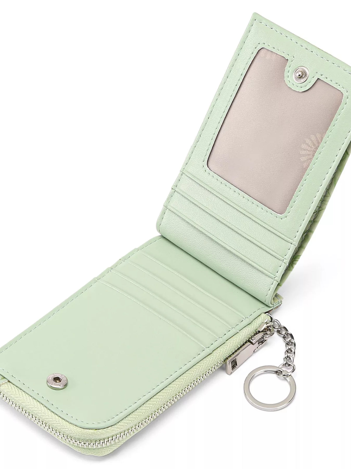 Embossed Floral Leather Bifold Wallet - Lilixa.store