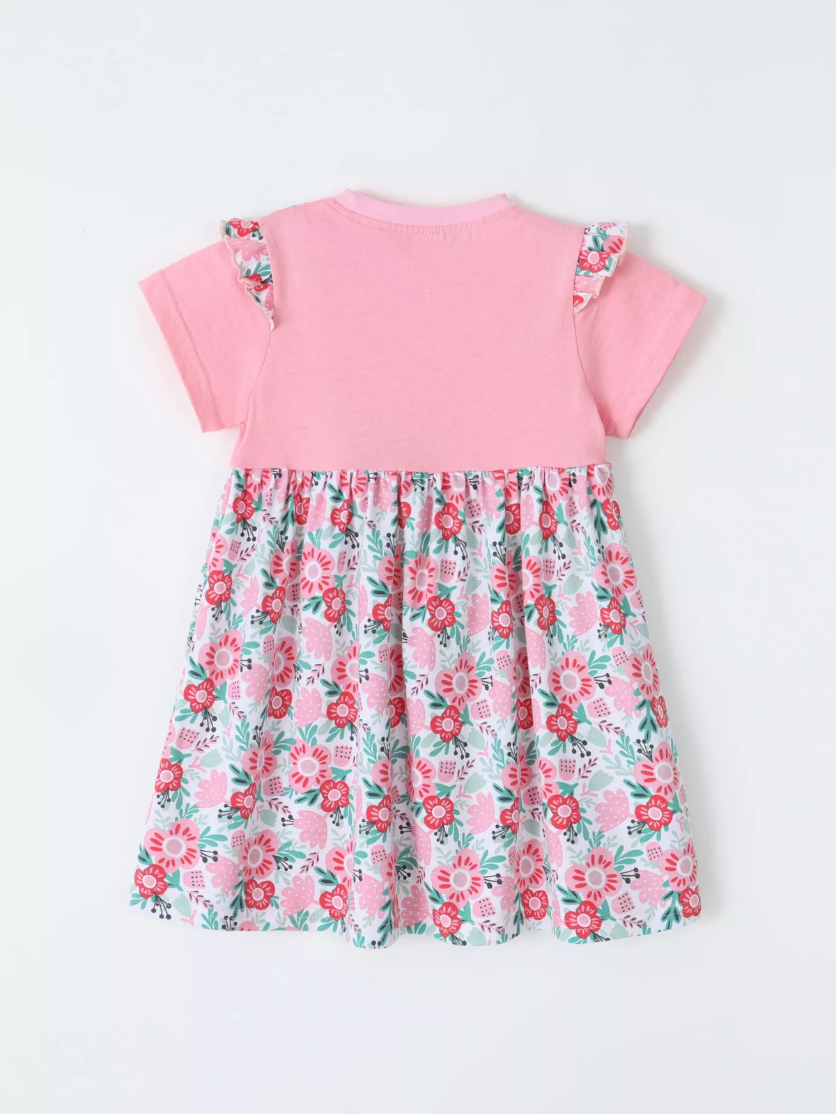 Children's Floral Print Bow Detail Dress - Lilixa.store