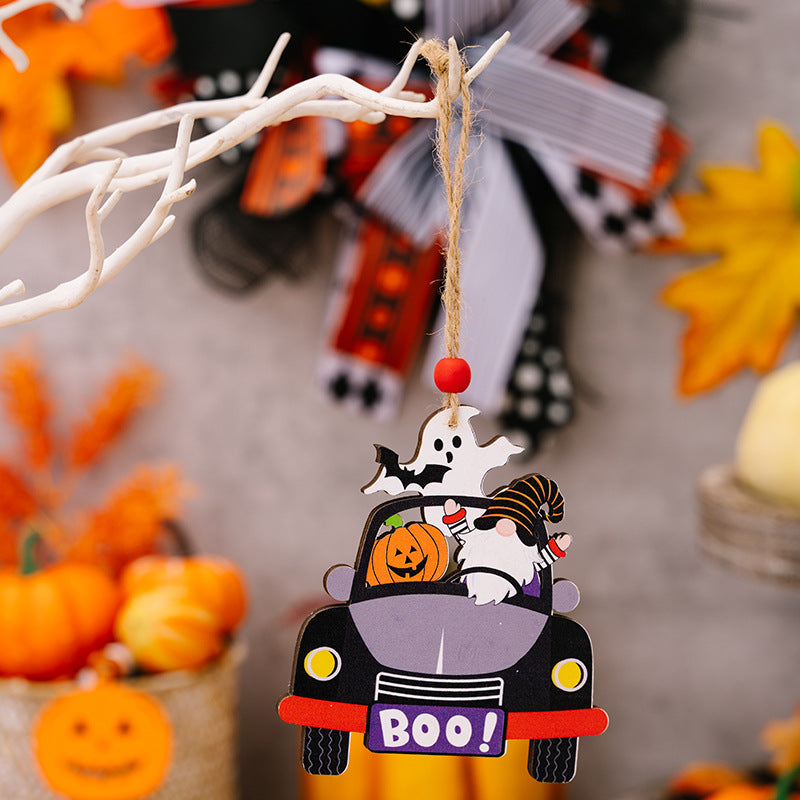 4-Piece Halloween Element Car-Shape Hanging Widgets - Lilixa.store