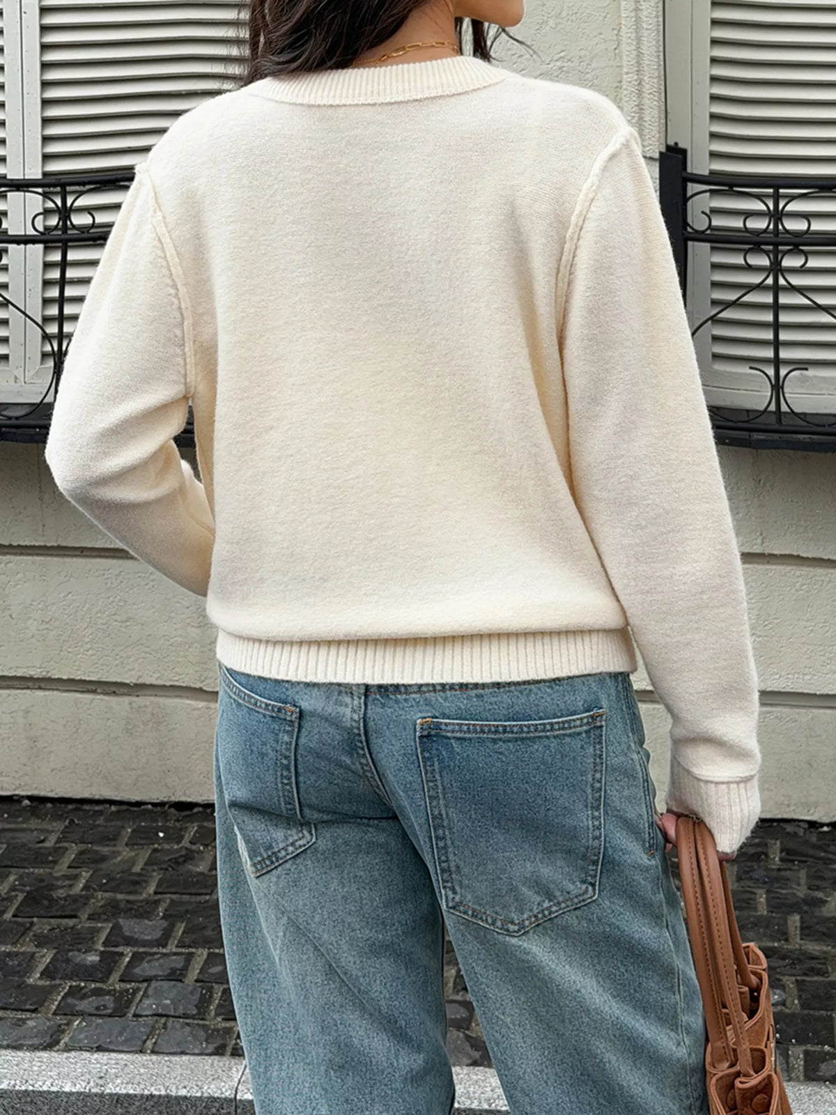 Button-Down Knit Cardigan - Lilixa.store