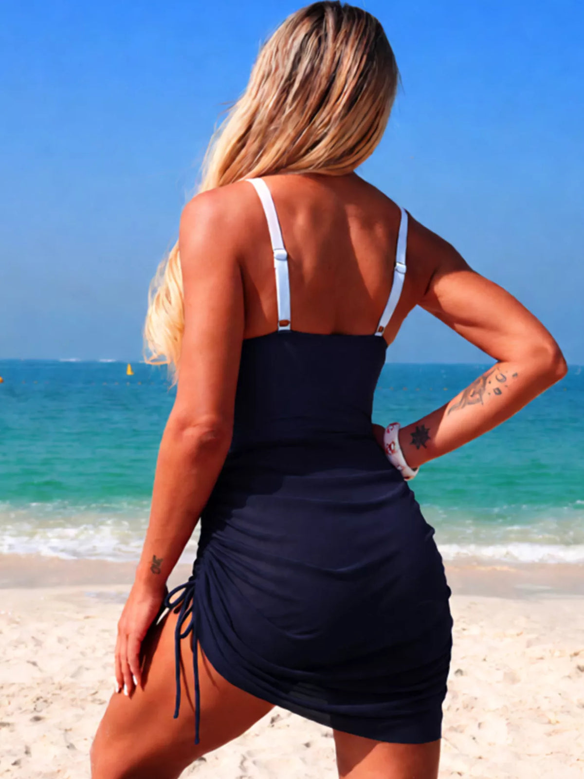 Color Block Cutout One-Piece Swimsuit - Lilixa.store