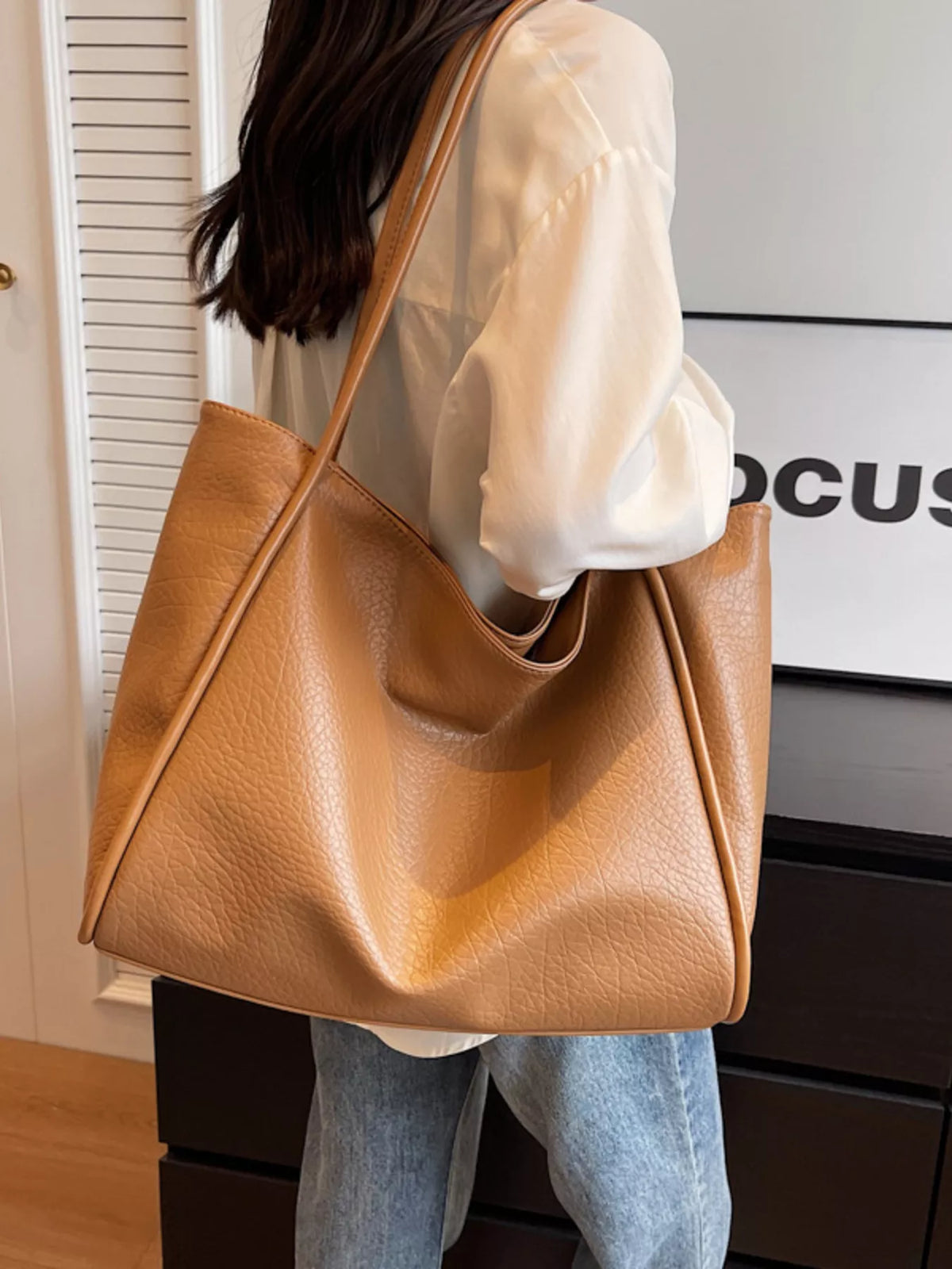 PU Leather Tote Bag