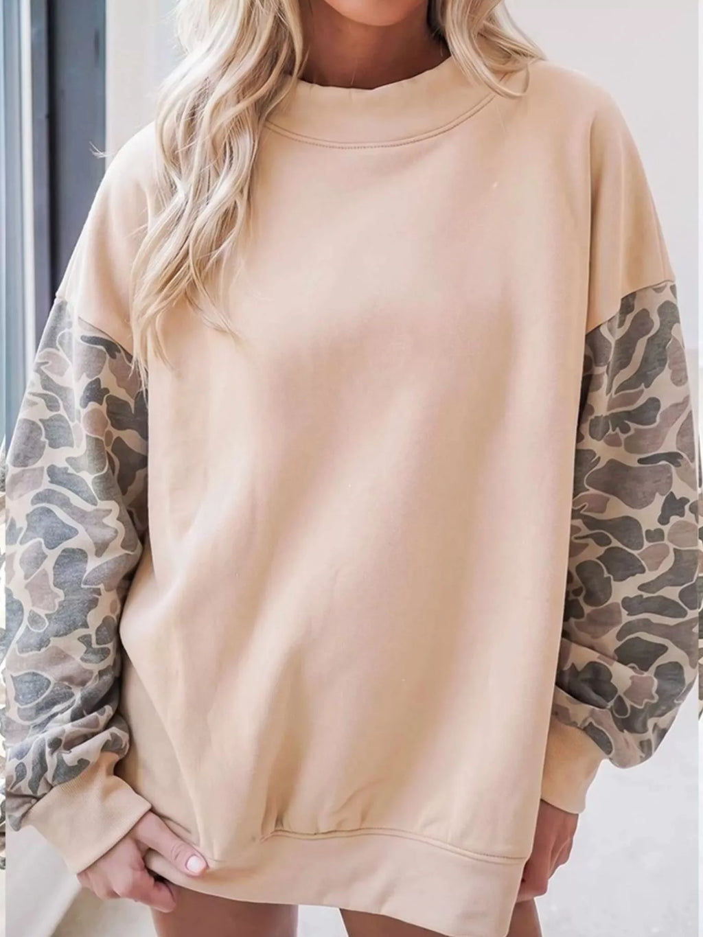 Camouflage Long Sleeve Sweatshirt - Lilixa.store