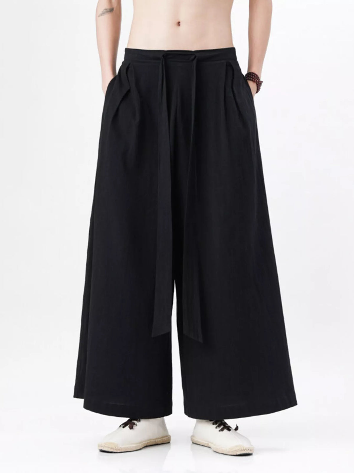 Men's Plus Size Wide Leg Pants, view 2