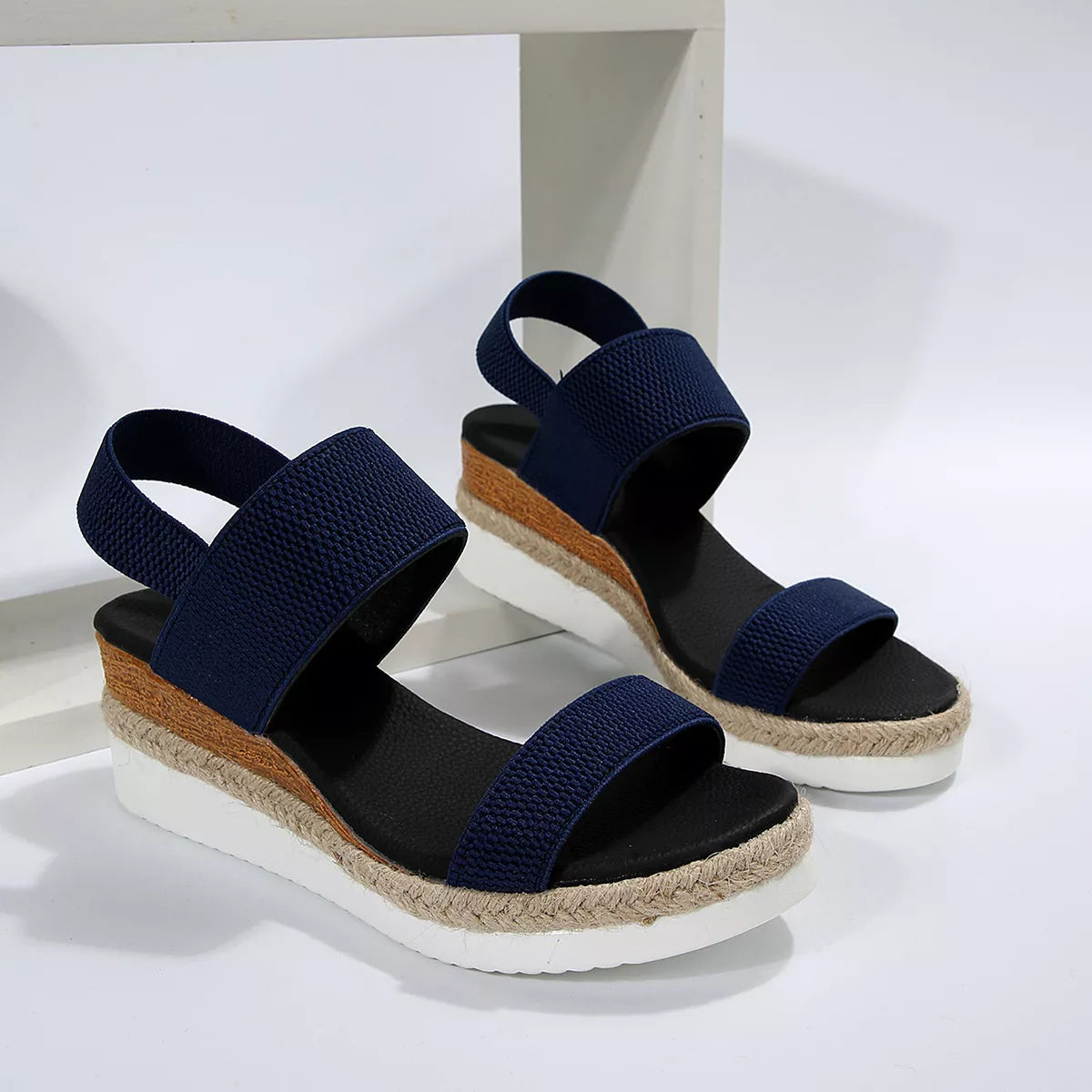 Open Toe Wedge Sandals, view 4
