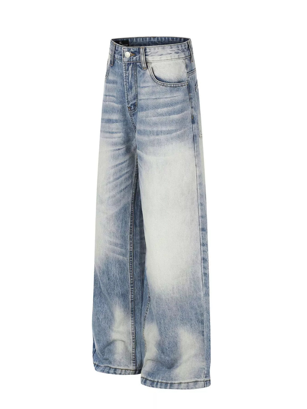 Men's Washed Wide Leg Jeans - Lilixa.store