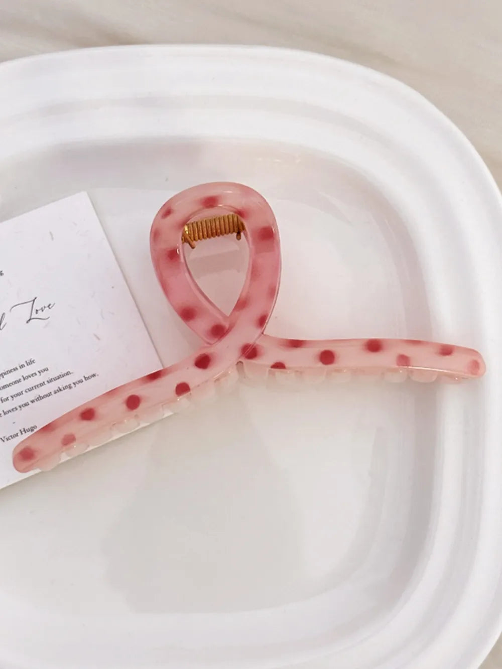 PC Polka Dot Hair Claw Clip - Lilixa.store