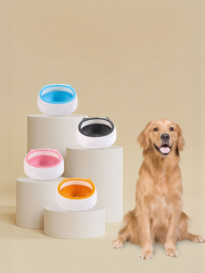 Cute Cat Ear Pet Bowls in Black