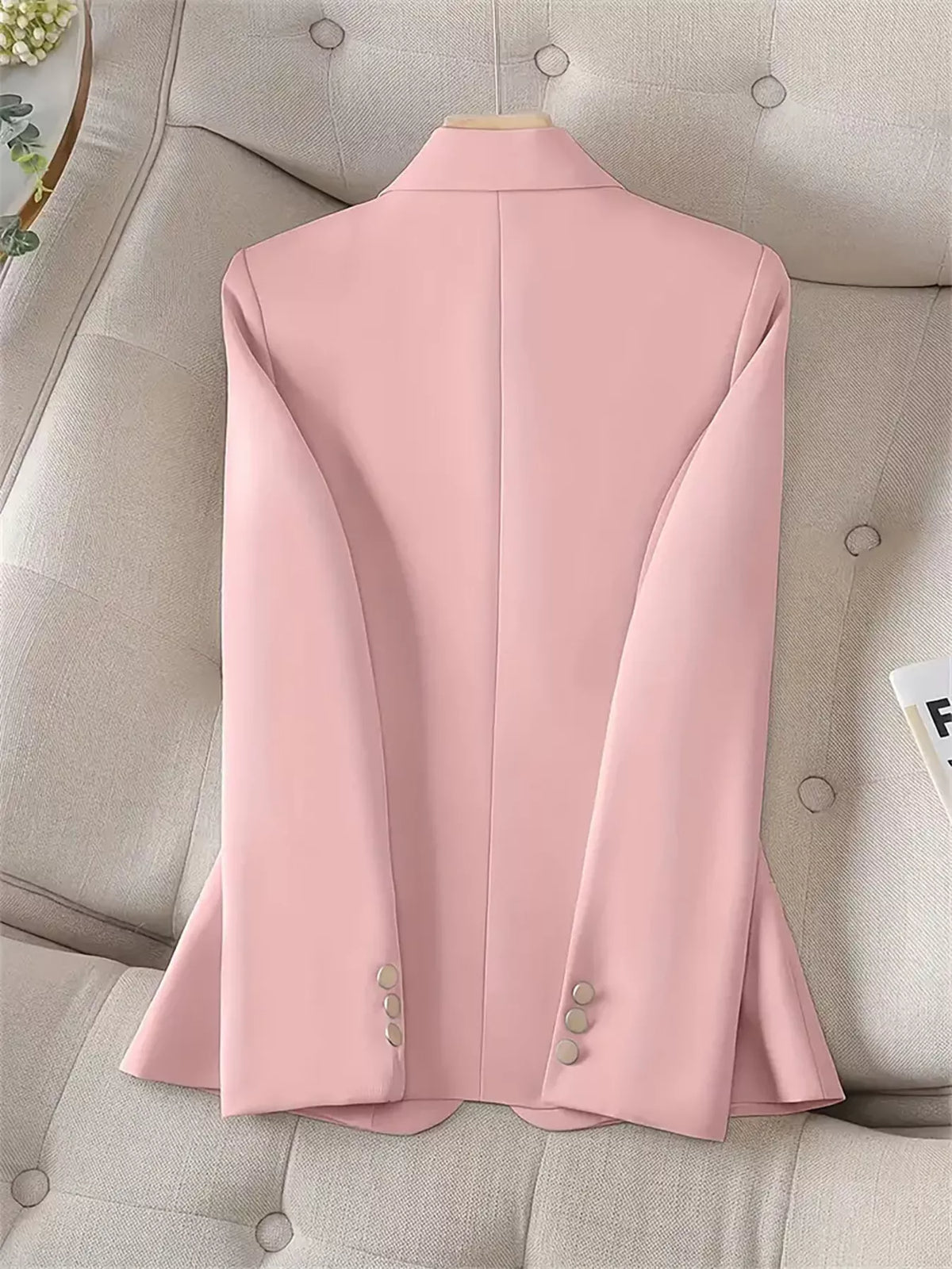 Slim-Fit Single-Button Blazer - Lilixa.store