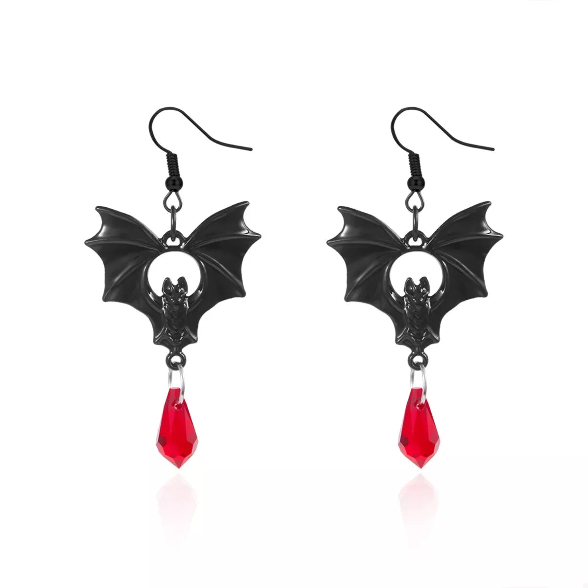 Gothic Bat Drop Earrings - Lilixa.store
