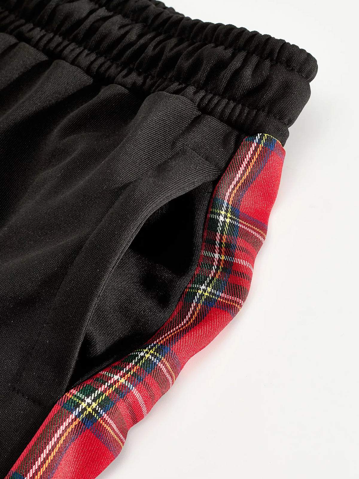 Men's Full Size Drawstring Plaid Side Stripe Pants Plus Size - Lilixa.store