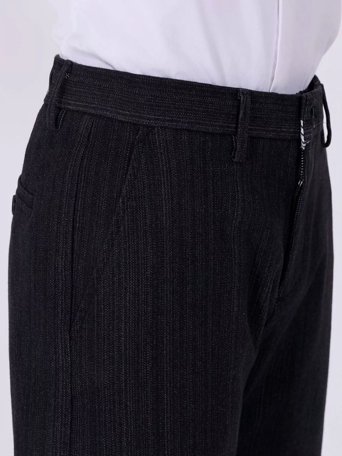 Men's Slim Fit Pants in Black, view 5