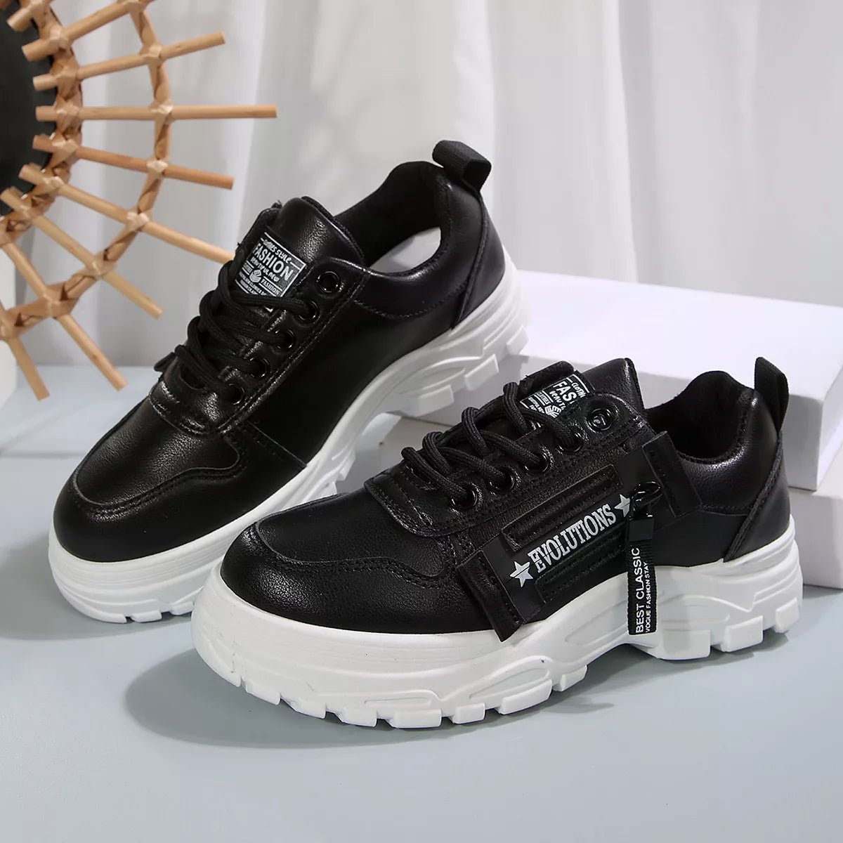 Lace Up Round Toe Athletic - Lilixa.store