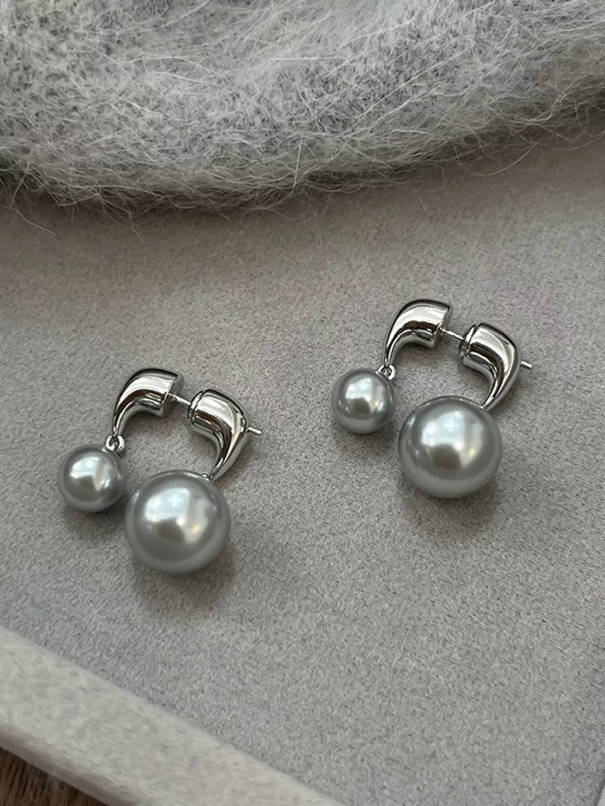 Pearl Alloy Drop Earrings - Lilixa.store