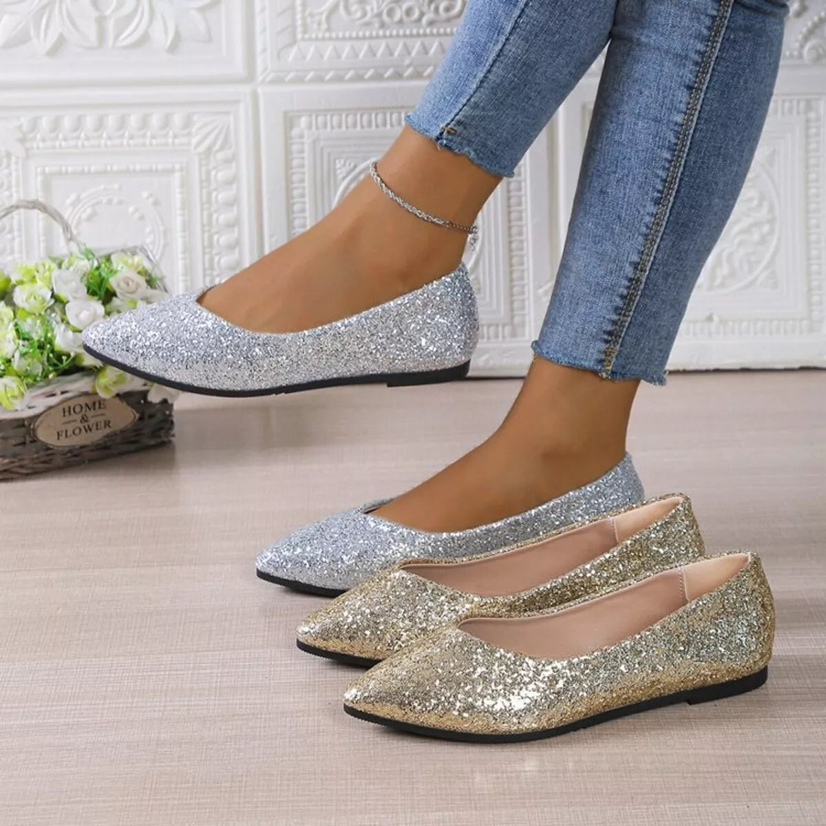 Point Toe Flats Slip-Ons - Lilixa.store