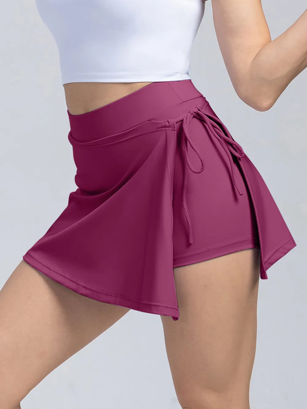 High Waist Active Skort with Pockets - Lilixa.store