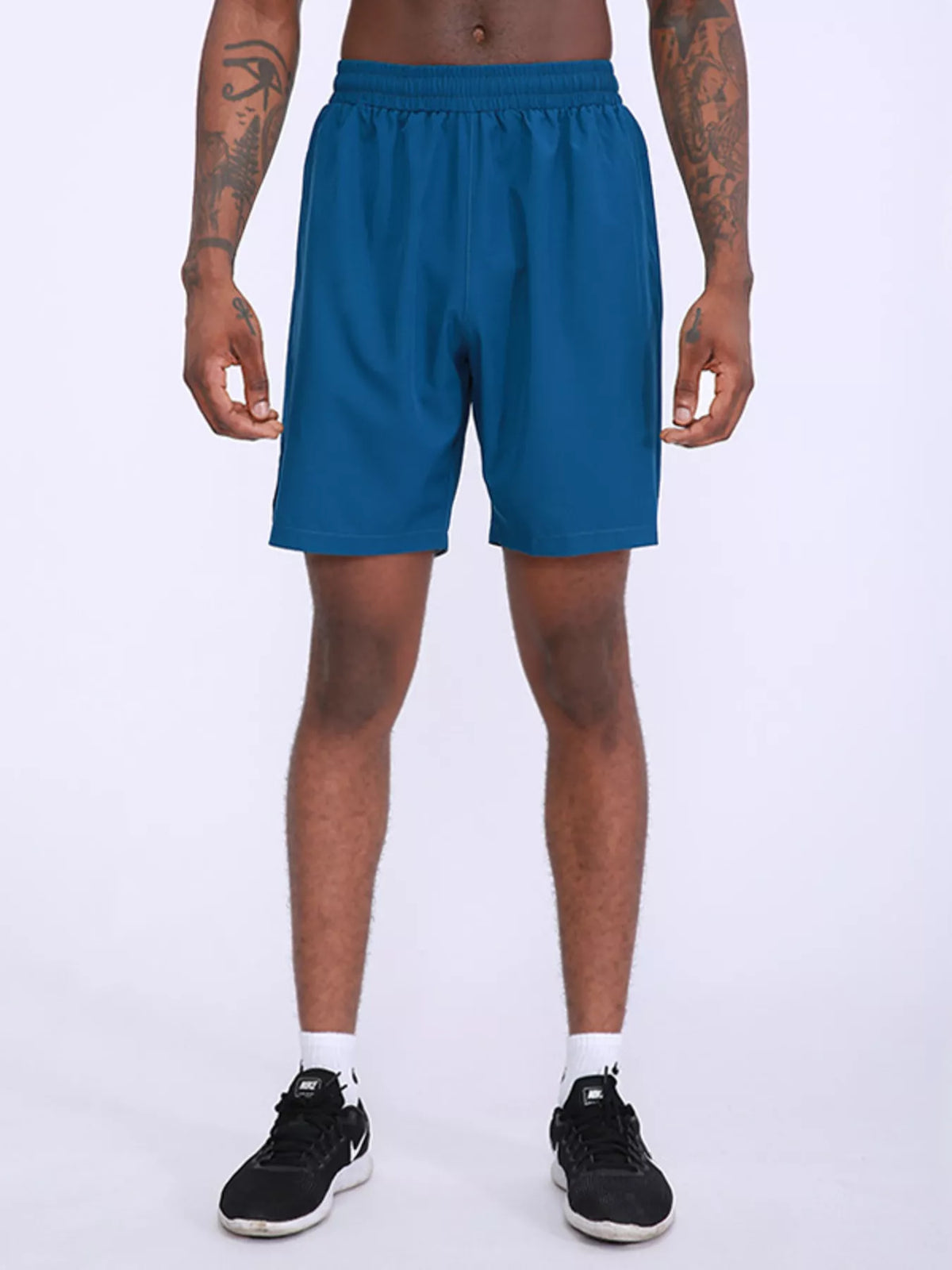 Men's Plus Size Elastic Waist Active Shorts