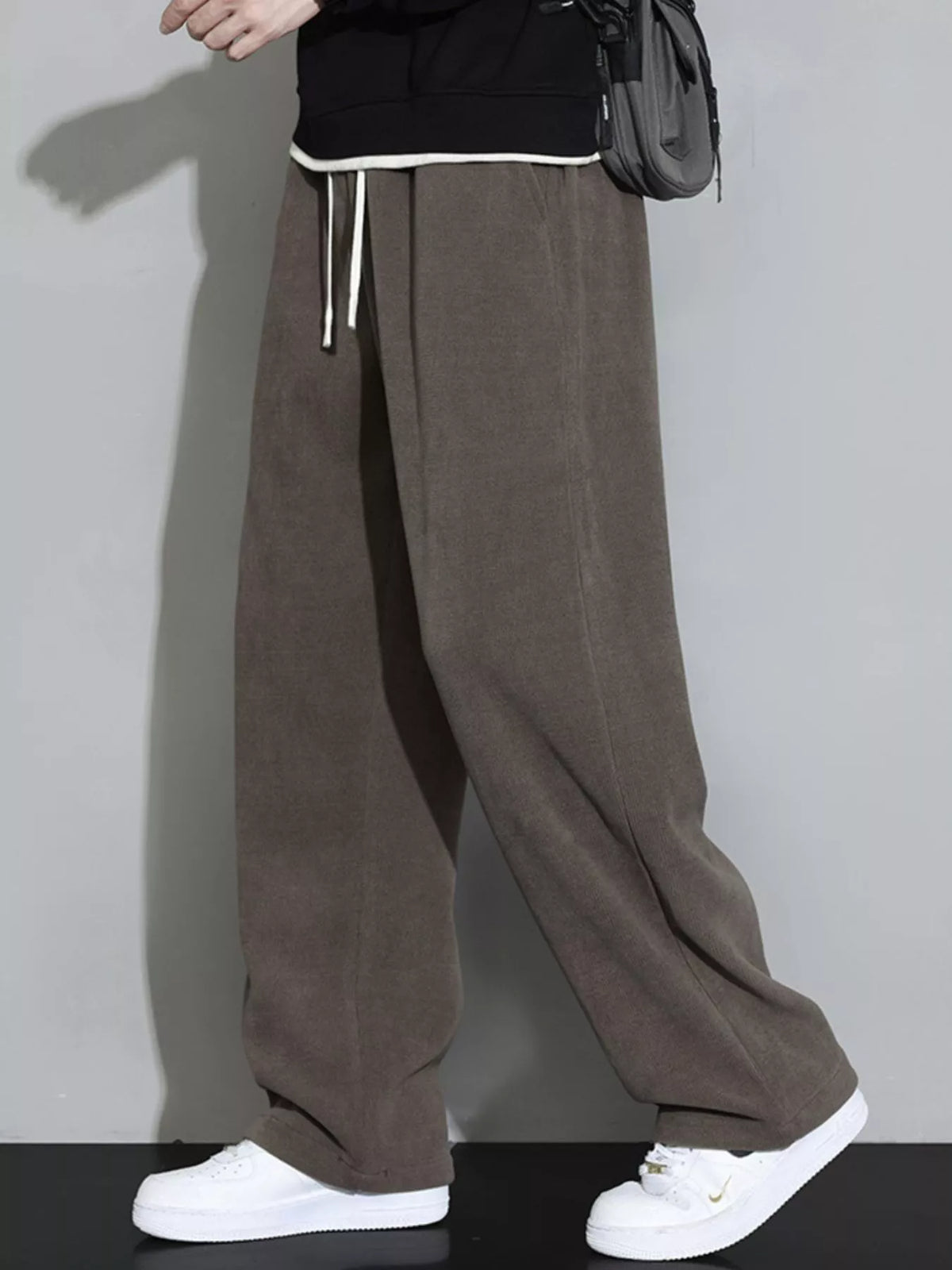 Men's Plus Size Relaxed Fit Drawstring Pants, view 4