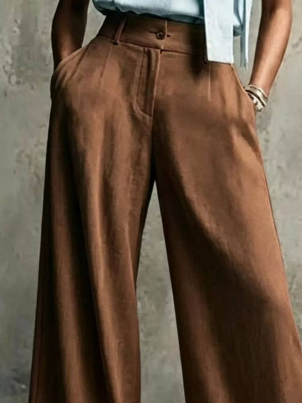 High-Waisted Wide-Leg Pants