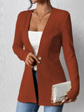 Single-Button Long Sleeve Blazer - Lilixa.store