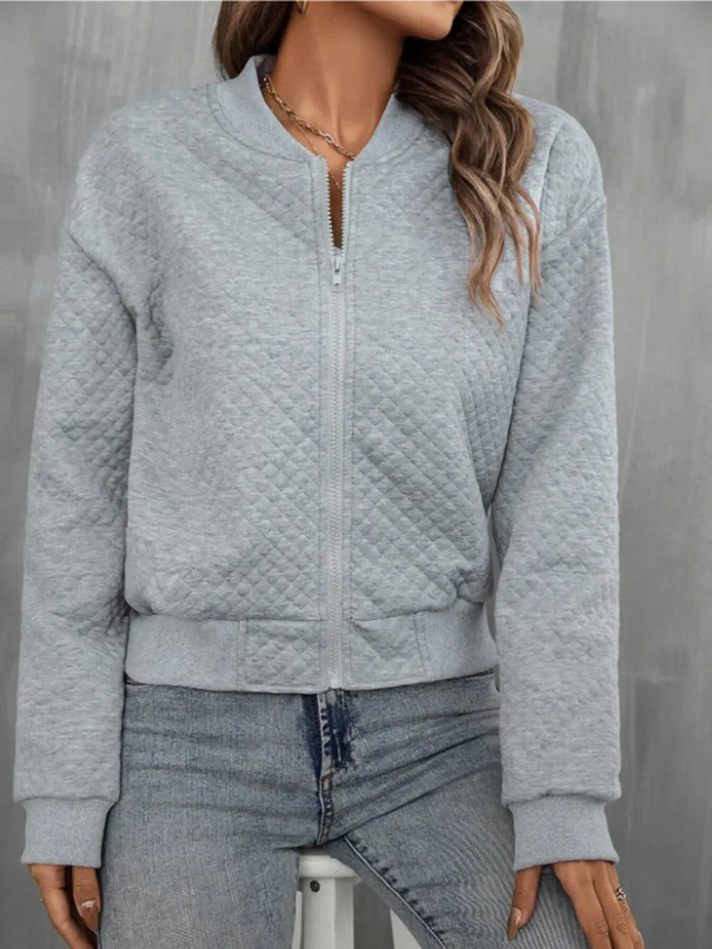Zip Up Long Sleeve Jacket, view 22