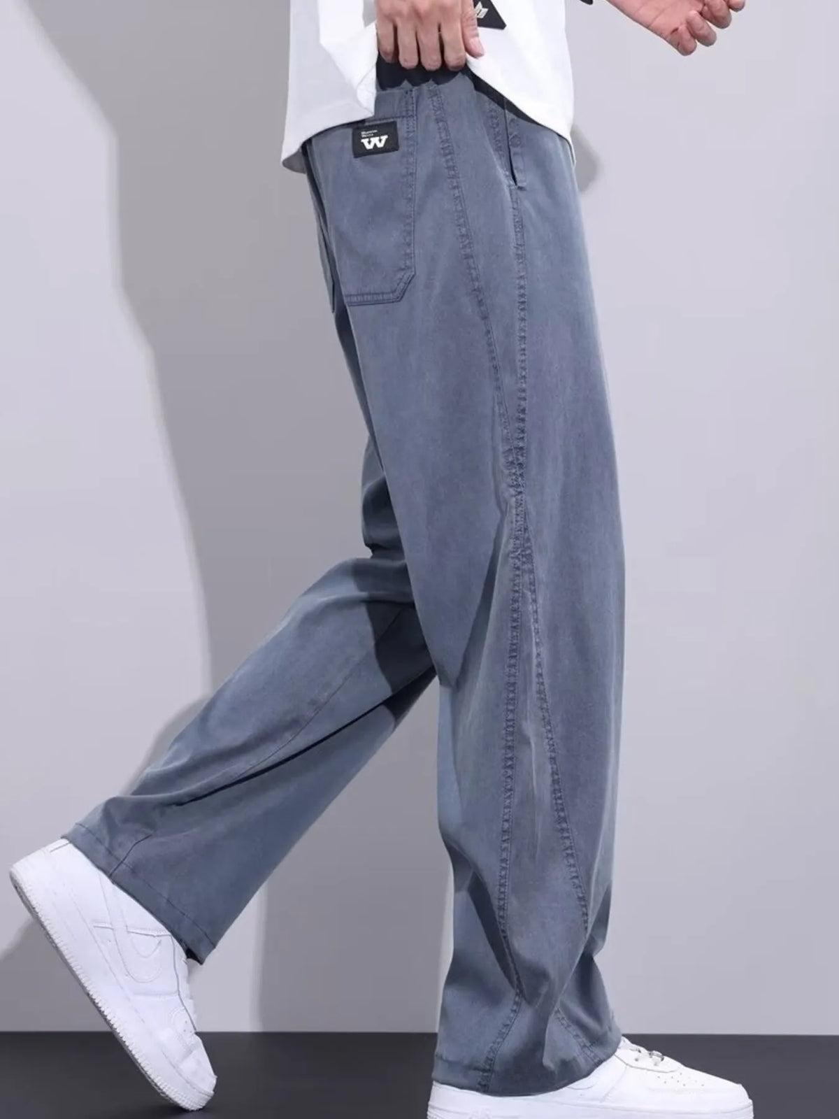 Men's Plus Size Relaxed Fit Drawstring Pants, view 3