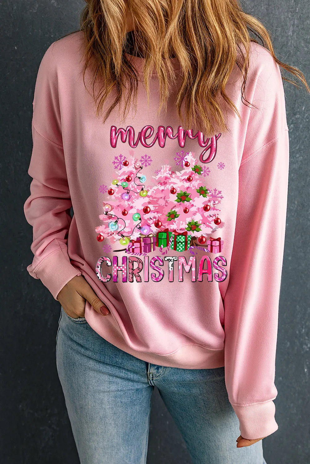 MERRY CHRISTMAS Long Sleeve Sweatshirt - Lilixa.store