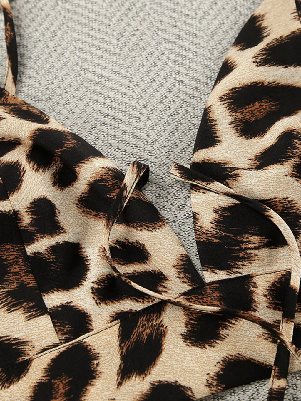 Leopard Cami & Cardigan and Shorts Three-Piece Lounge Set - Lilixa.store