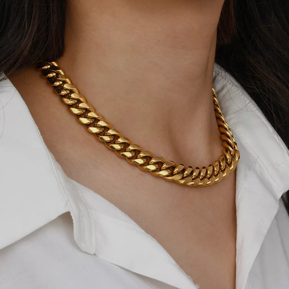 18K Gold-Plated Chain Necklace