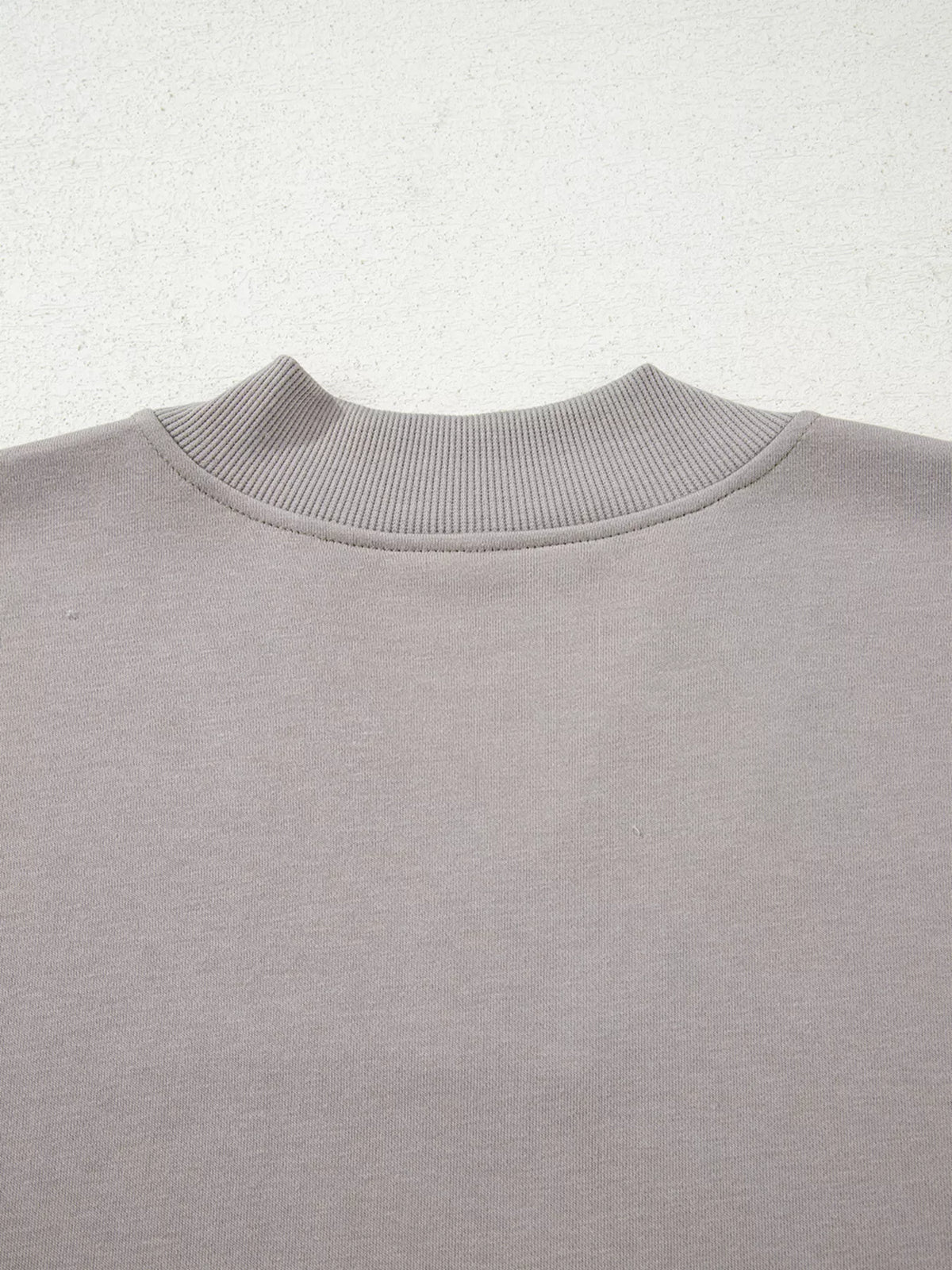 Aztec Embroidered Western V Neck Sweatshirt in Gray, view 6
