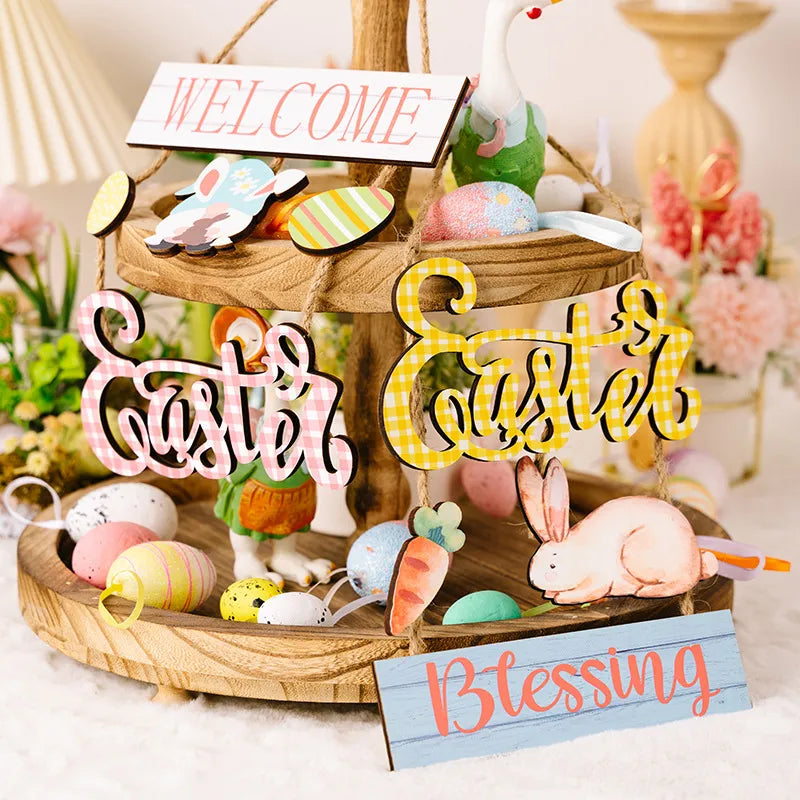 Easter Wooden Hanging Widget - Lilixa.store
