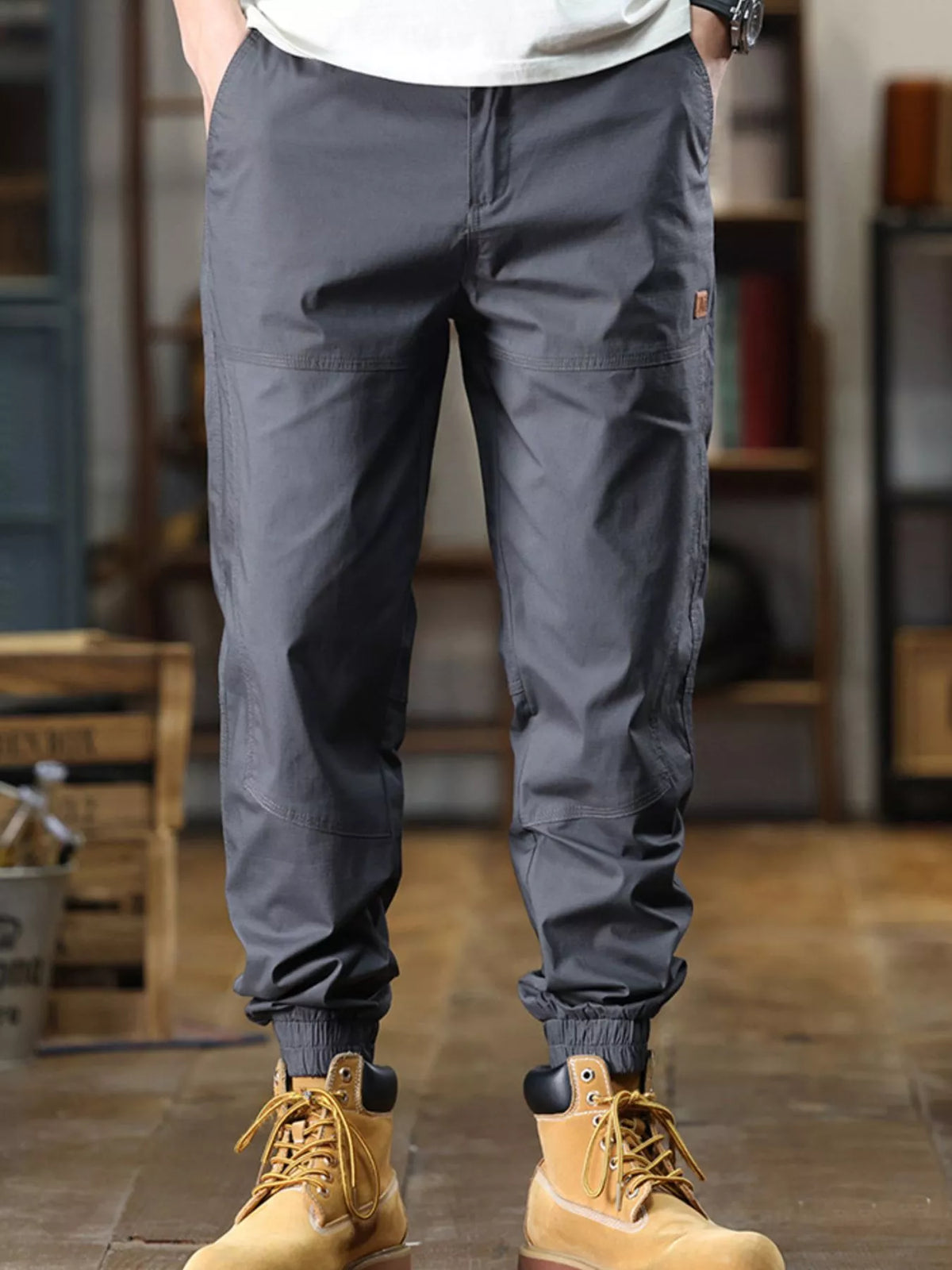 Men's Full Size Wide Leg Pants Plus Size, view 5