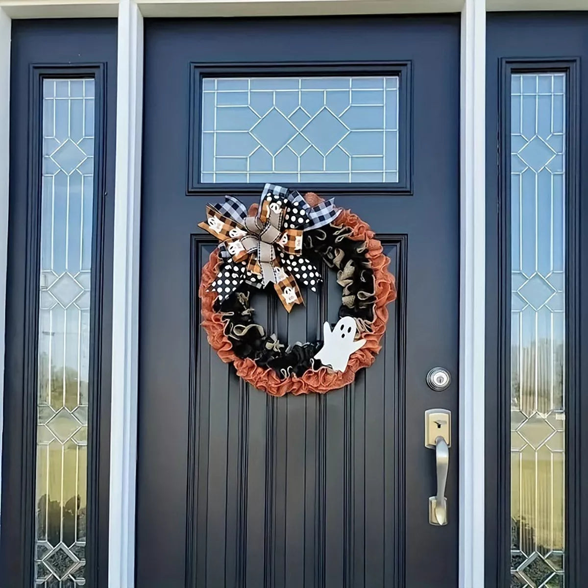 Halloween Decorative Ghost Wreath - Lilixa.store