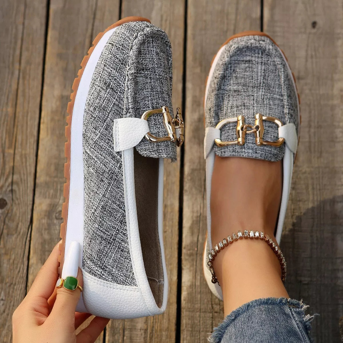 Round Toe Slip-Ons - Lilixa.store