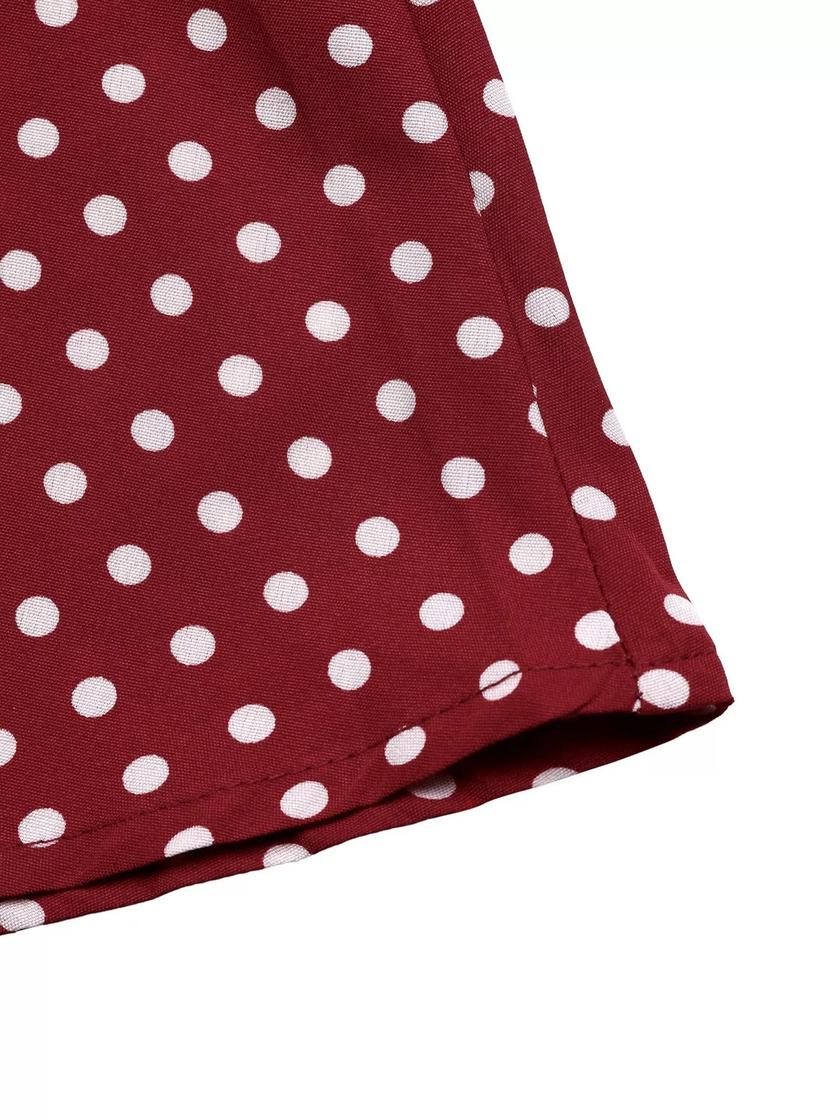 Square Neck Polka Dot Long Sleeve Maxi Dress - Lilixa.store