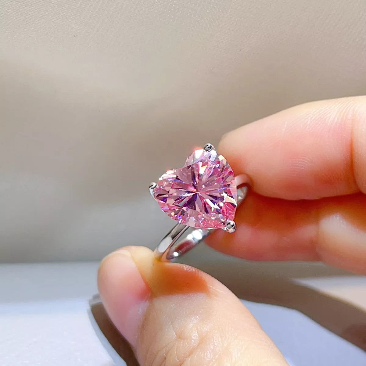 5 Carat 925 Sterling Silver Moissanite Ring - Lilixa.store