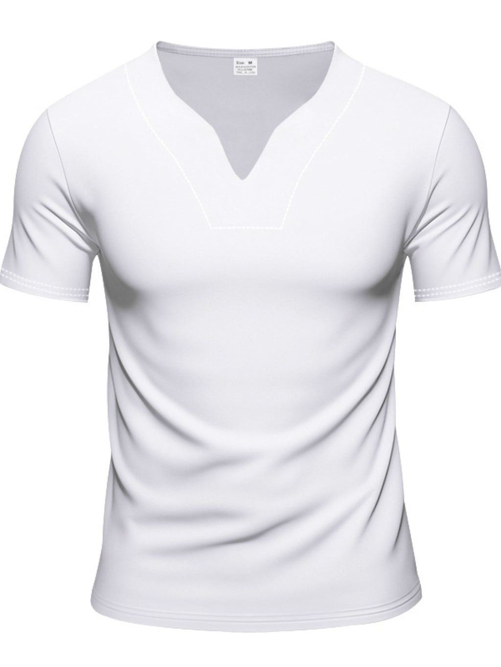 Men's Full Size V-Neck Short Sleeve T-Shirt and Shorts Set Plus Size - Lilixa.store