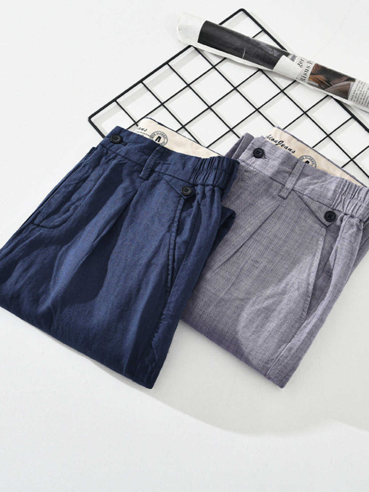 Men's Plus Size Casual Elastic Waist Pants