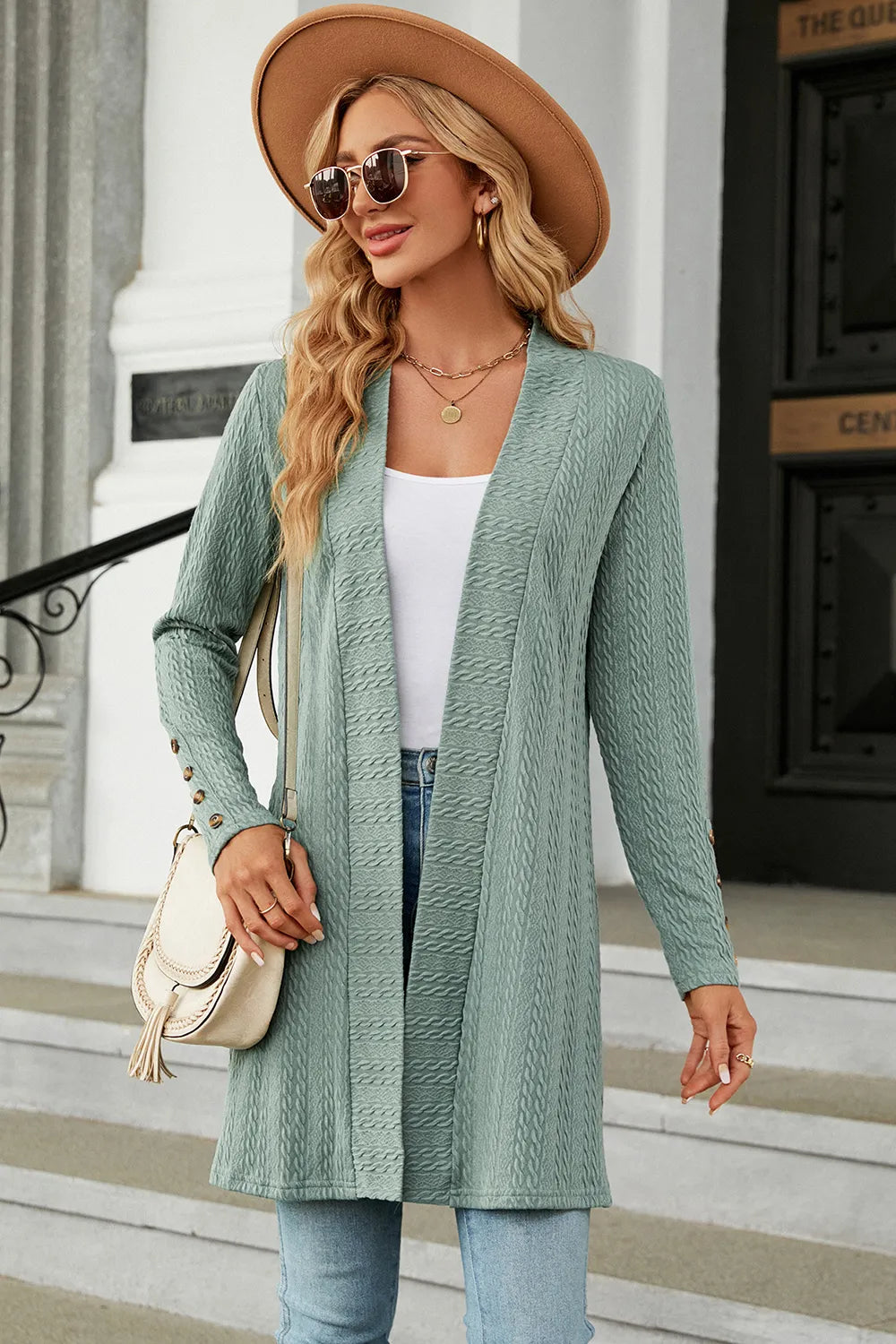 Open Front Long Sleeve Cardigan, view 20