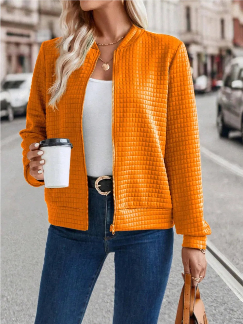 Zip Up Long Sleeve Jacket, view 18