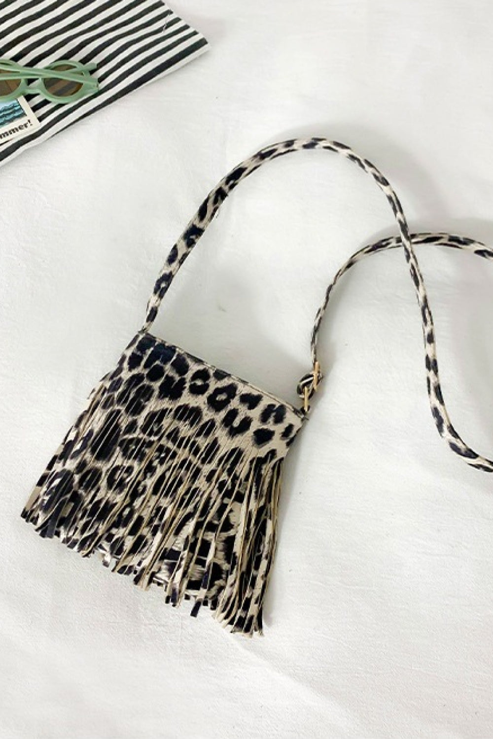 Adored PU Leather Crossbody Bag with Fringe - Lilixa.store