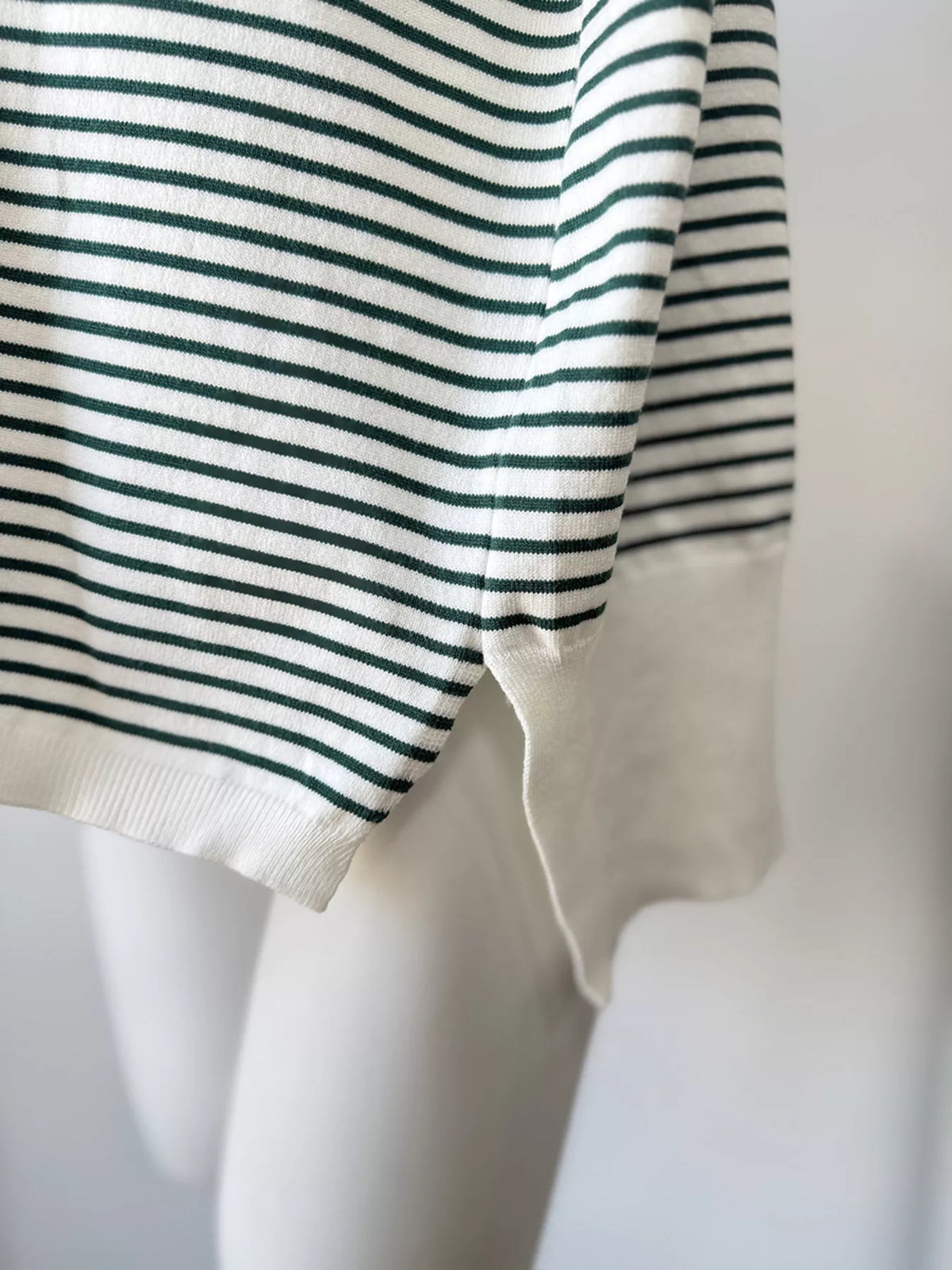 Striped Round Neck Knit Top, view 24