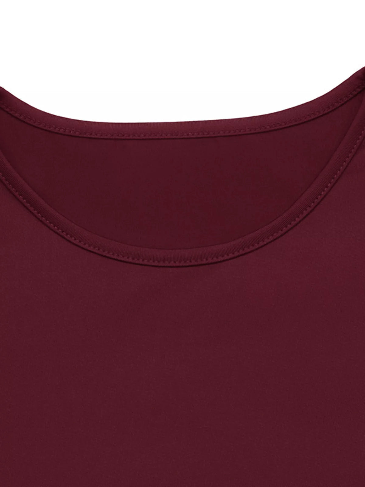 Long-Sleeve Sequin-Trimmed Bodycon Dress in Burgundy, view 8