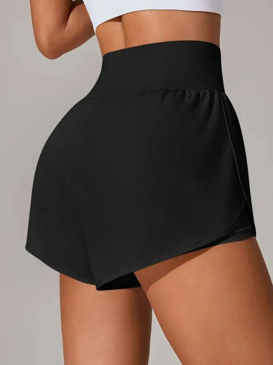 Pocketed High Waist Active Shorts - Lilixa.store