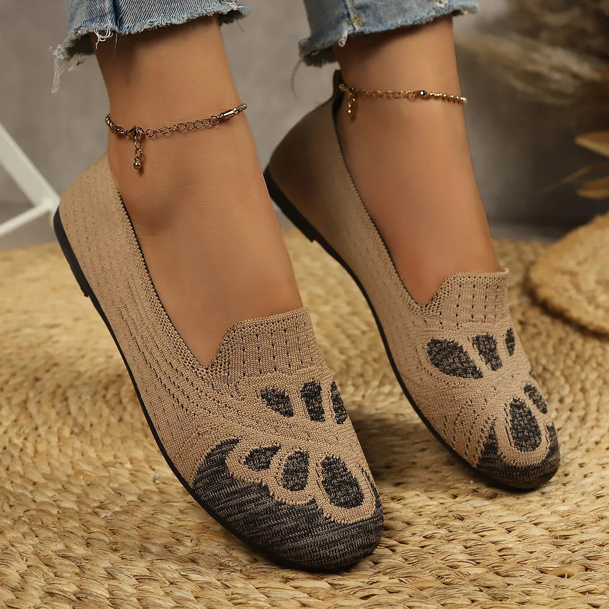 Breathable Knitted Slip-Ons - Lilixa.store